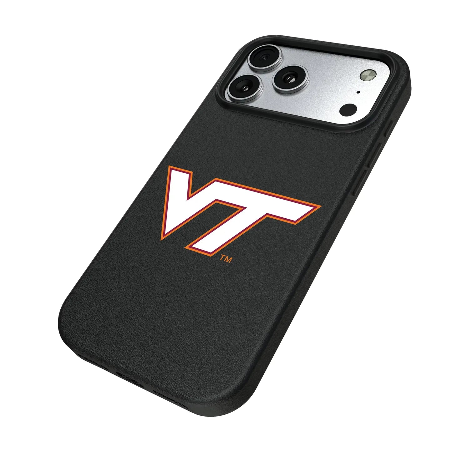 Virginia Tech Hokies Text Backdrop MagSafe Compatible Phone Case for Apple iPhone