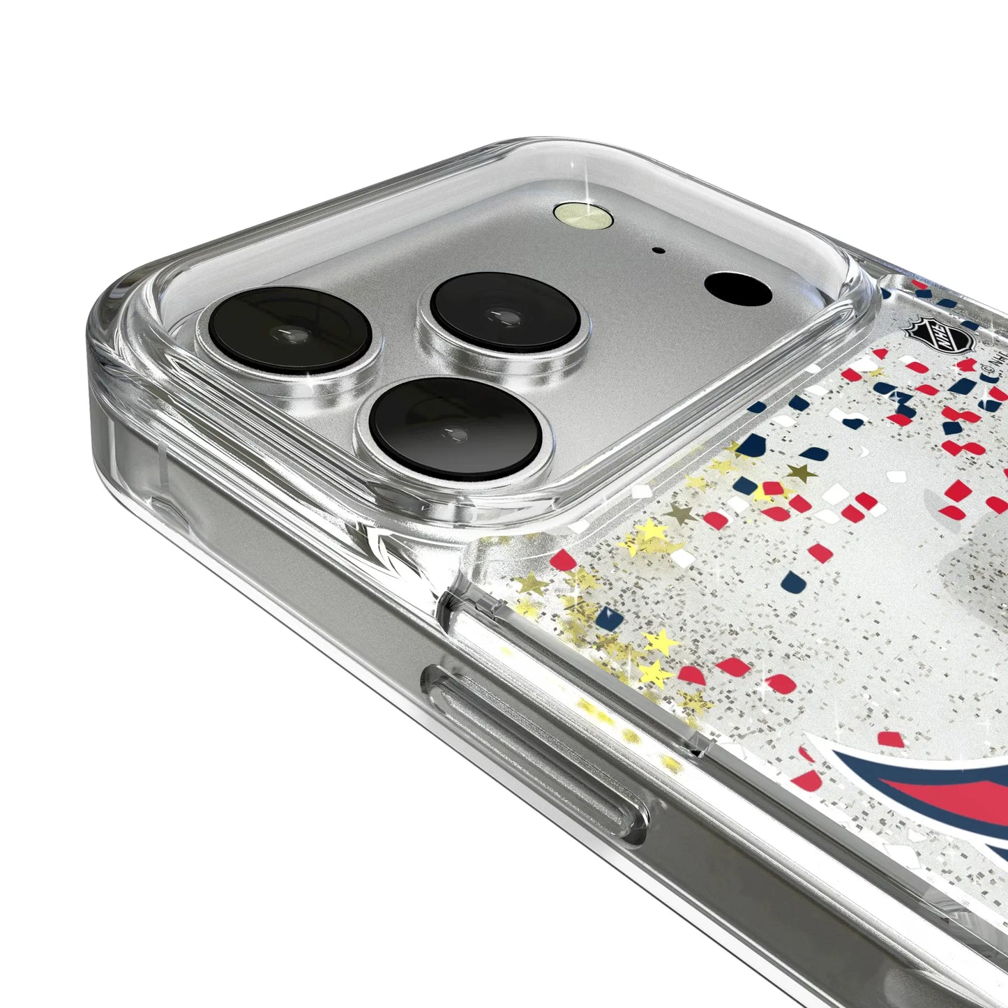 Washington Capitals Confetti Glitter Phone Case for Apple iPhone