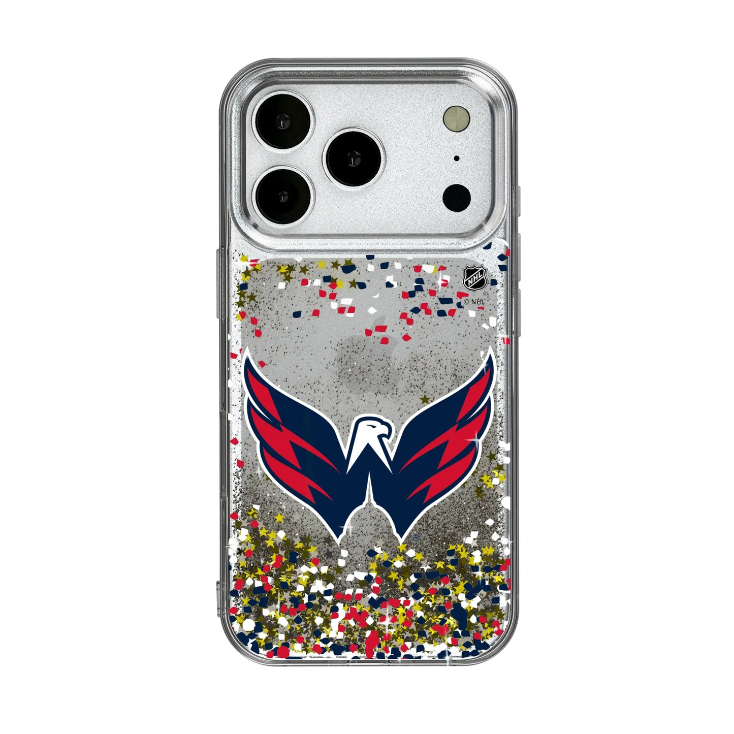 Washington Capitals Confetti Glitter Phone Case for Apple iPhone