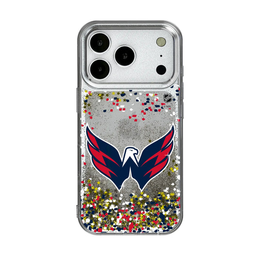 Washington Capitals Confetti Glitter Phone Case for Apple iPhone