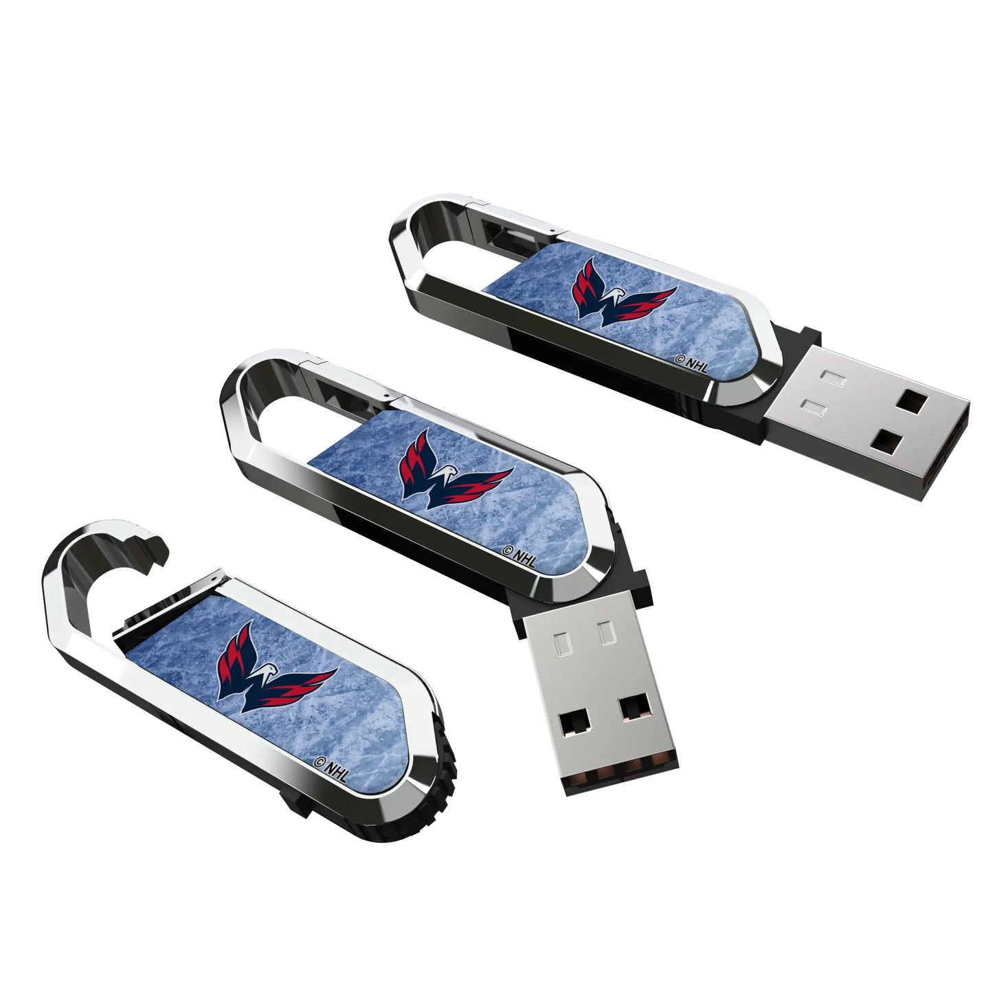 Washington Capitals Ice Flood USB 64GB Clip Style Flash Drive