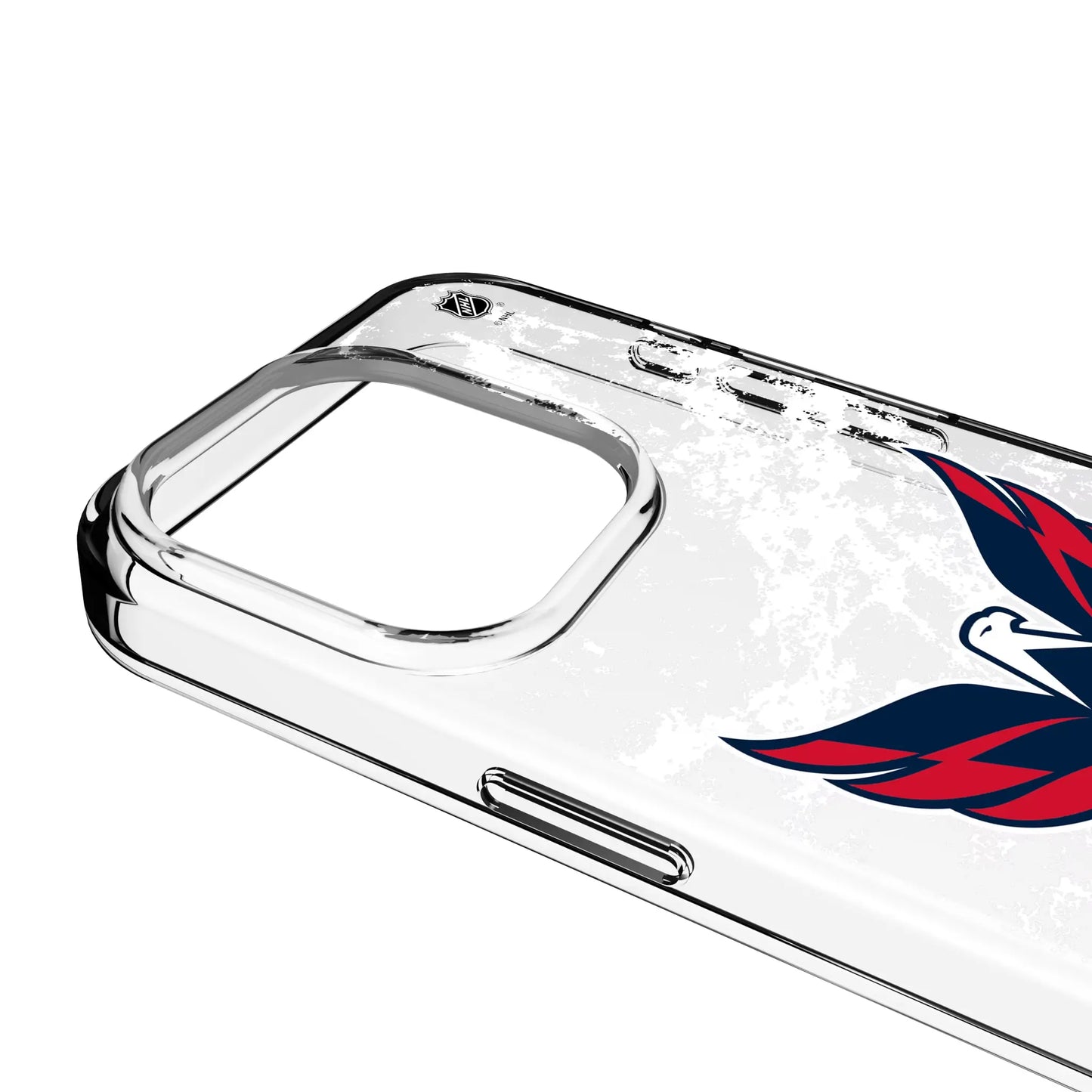 Washington Capitals Ice Stripe Clear Phone Case for Apple iPhone