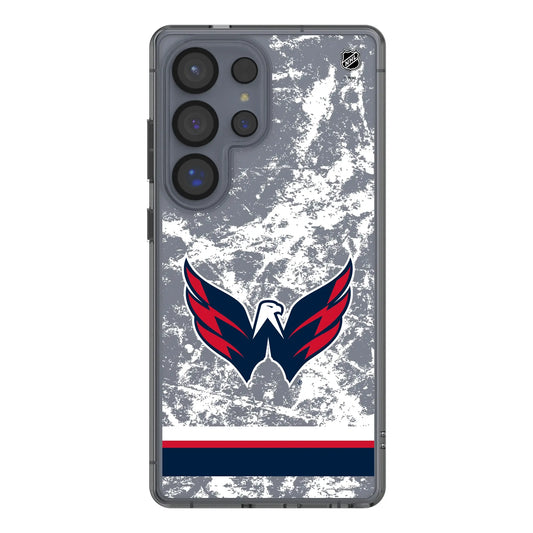 Washington Capitals Ice Stripe Clear Phone Case for Samsung Galaxy