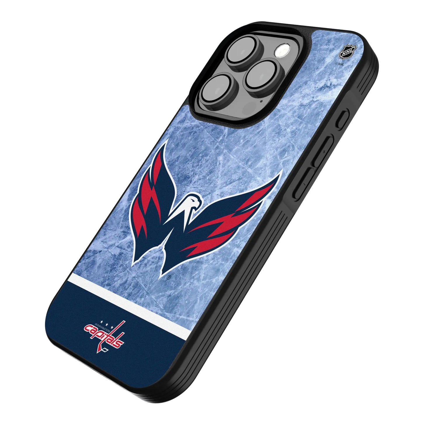 Washington Capitals Ice Wordmark Bump Phone Case for Apple iPhone