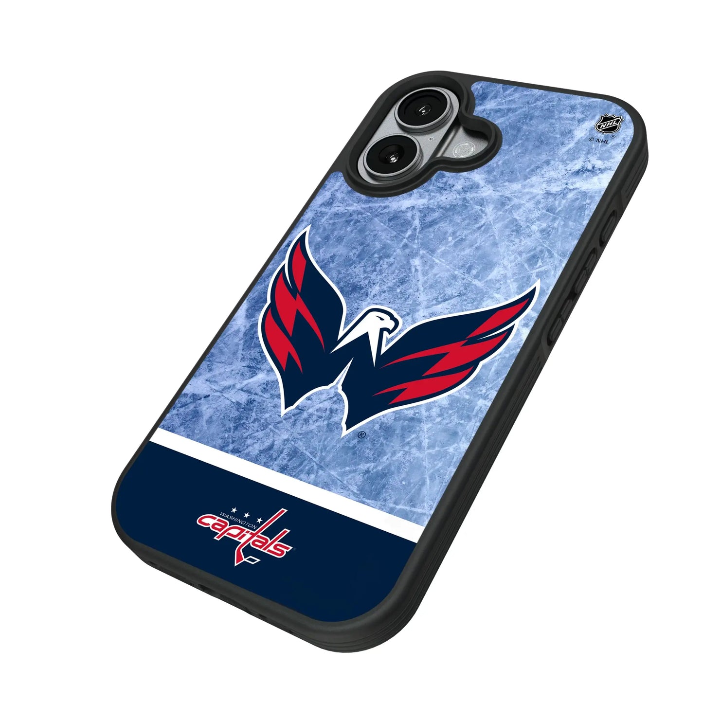 Washington Capitals Ice Wordmark Bump Phone Case for Apple iPhone