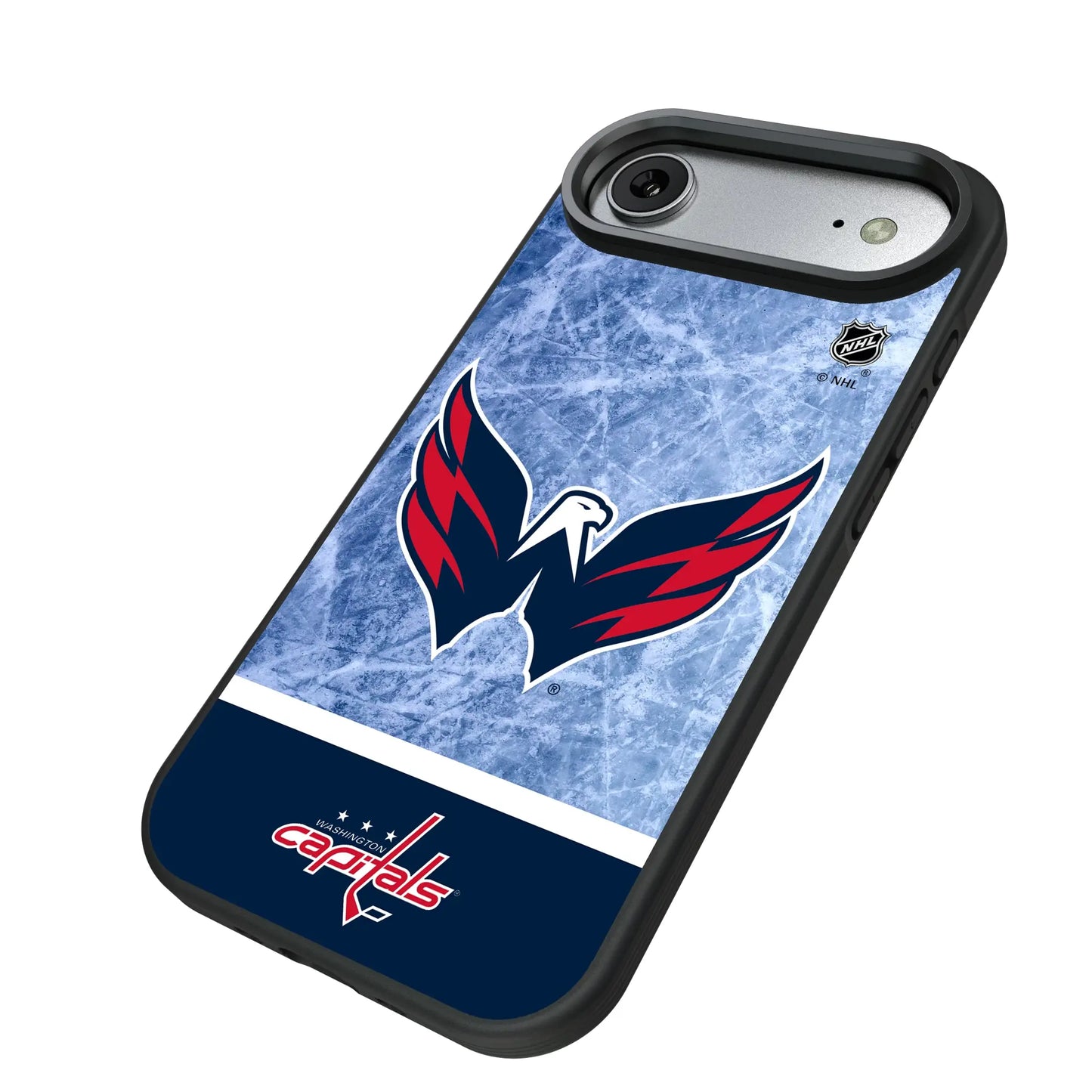 Washington Capitals Ice Wordmark Bump Phone Case for Apple iPhone