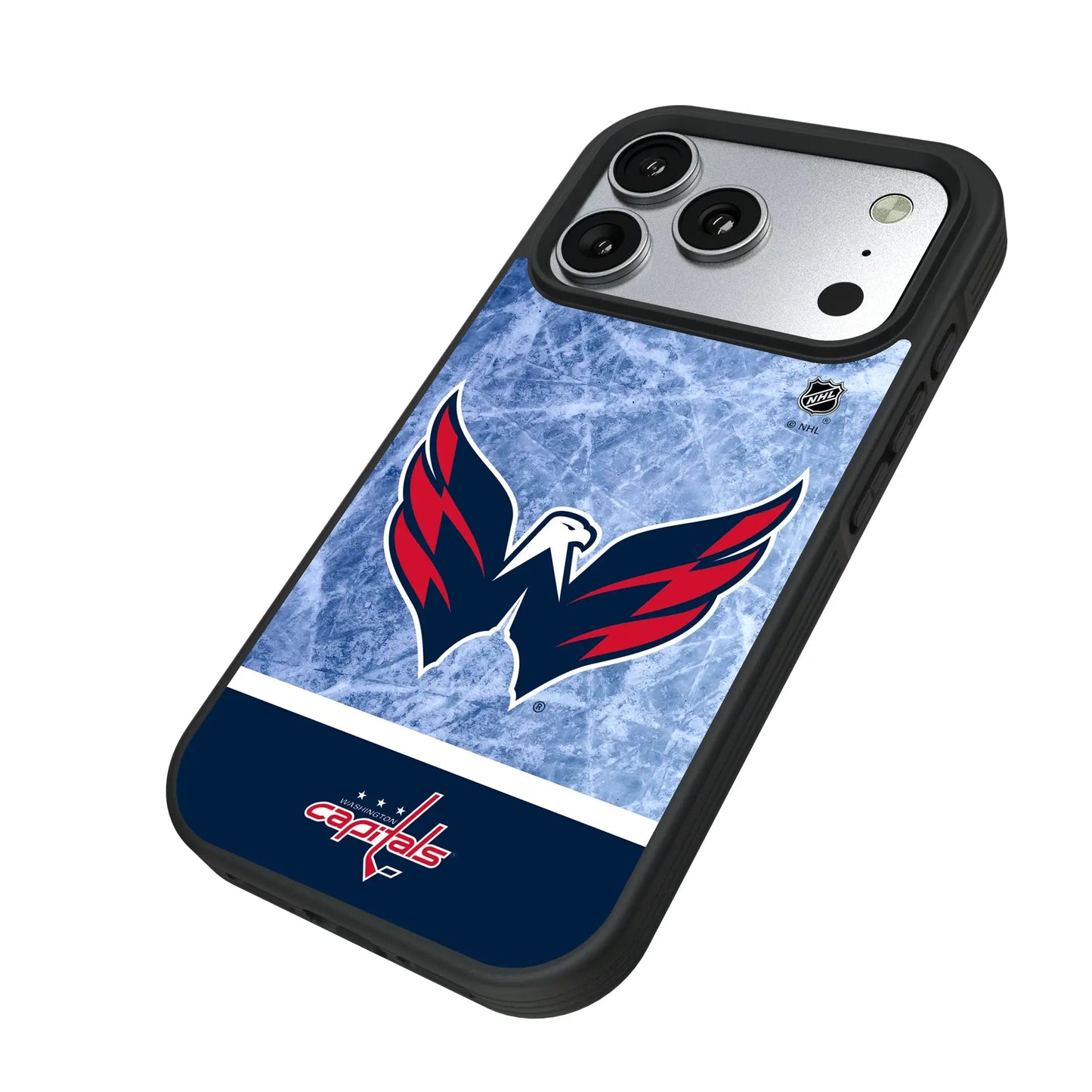 Washington Capitals Ice Wordmark Bump Phone Case for Apple iPhone
