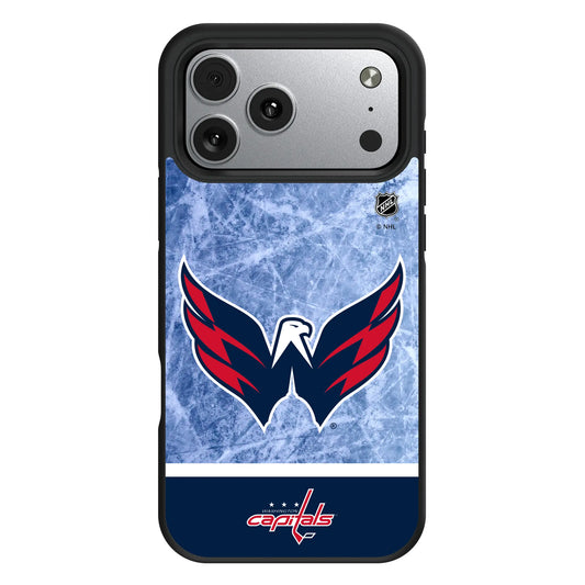 Washington Capitals Ice Wordmark Bump Phone Case for Apple iPhone