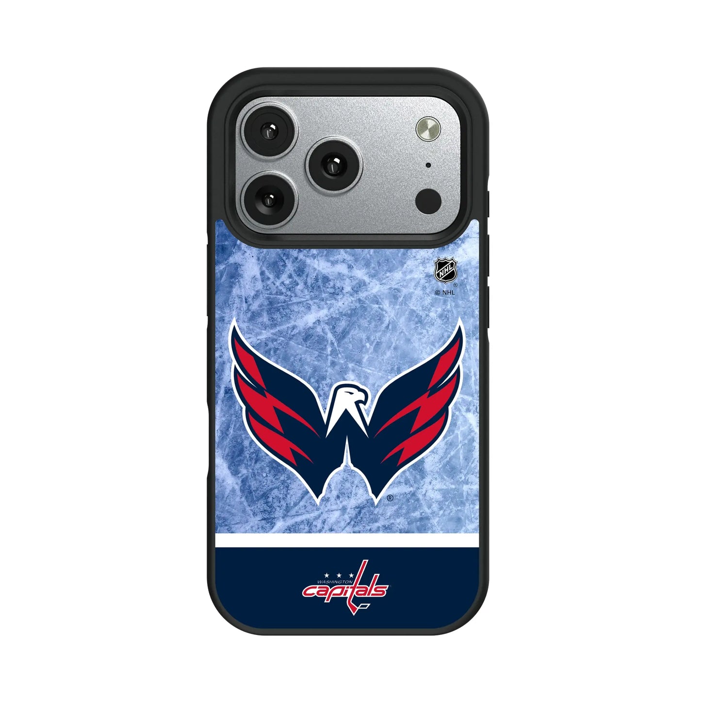 Washington Capitals Ice Wordmark Bump Phone Case for Apple iPhone