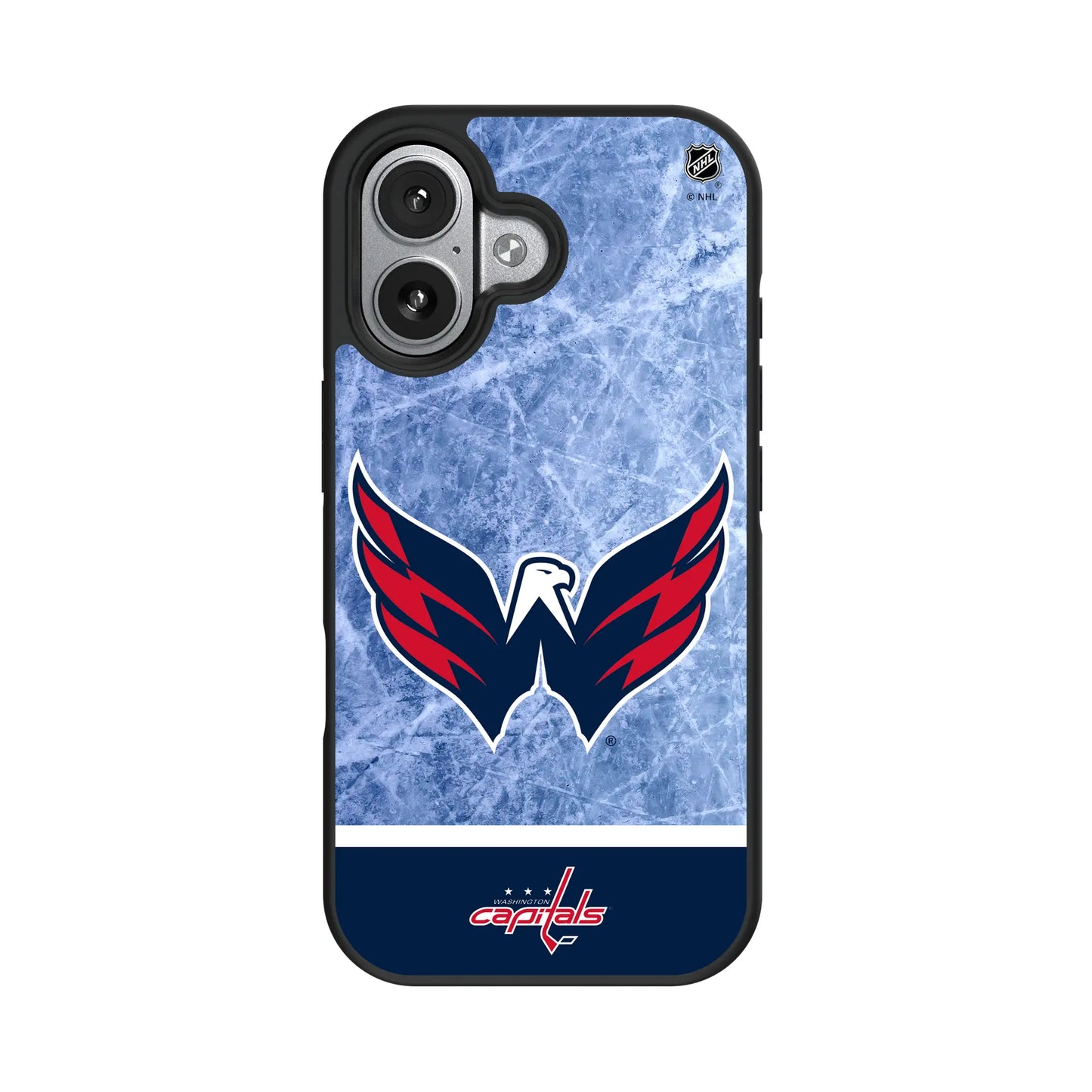 Washington Capitals Ice Wordmark Bump Phone Case for Apple iPhone