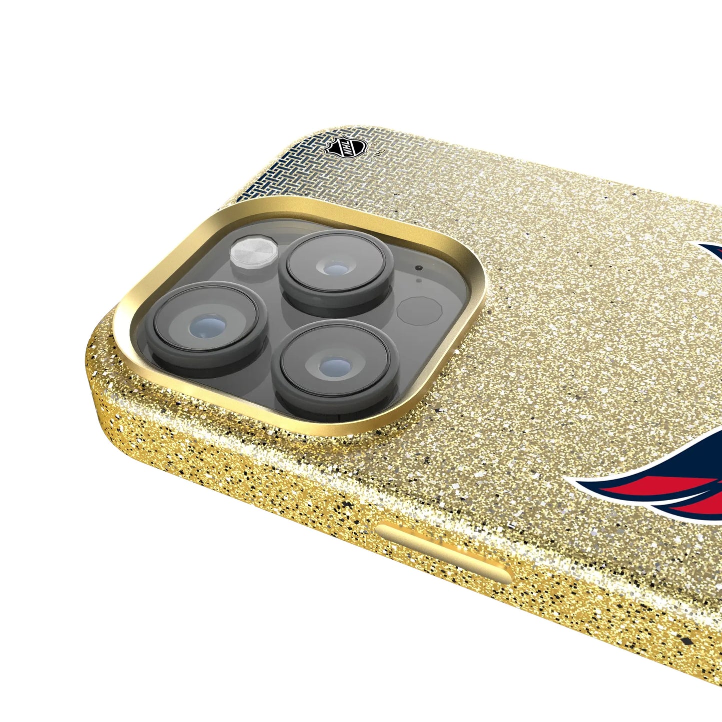 Washington Capitals Linen Bling Phone Case for Apple iPhone