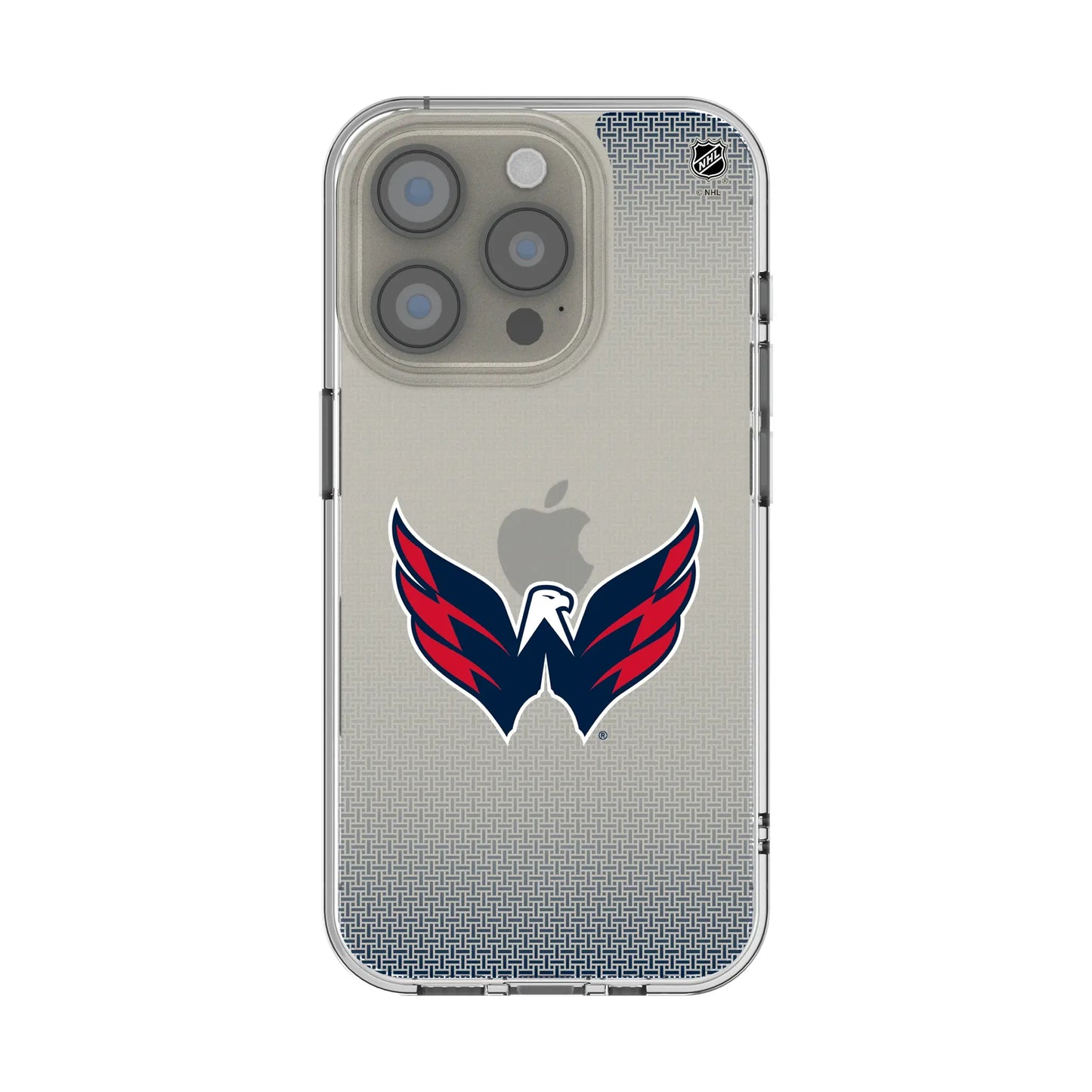 Washington Capitals Linen Clear Phone Case for Apple iPhone