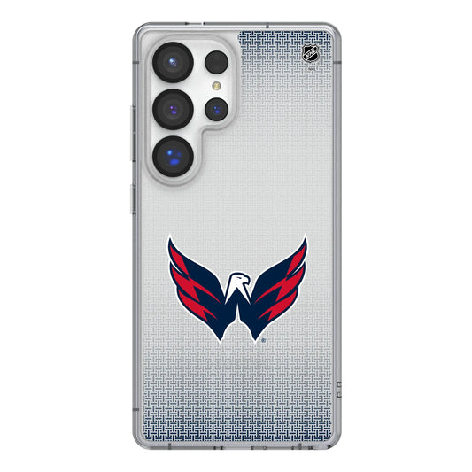 Washington Capitals Linen Clear Phone Case for Samsung Galaxy
