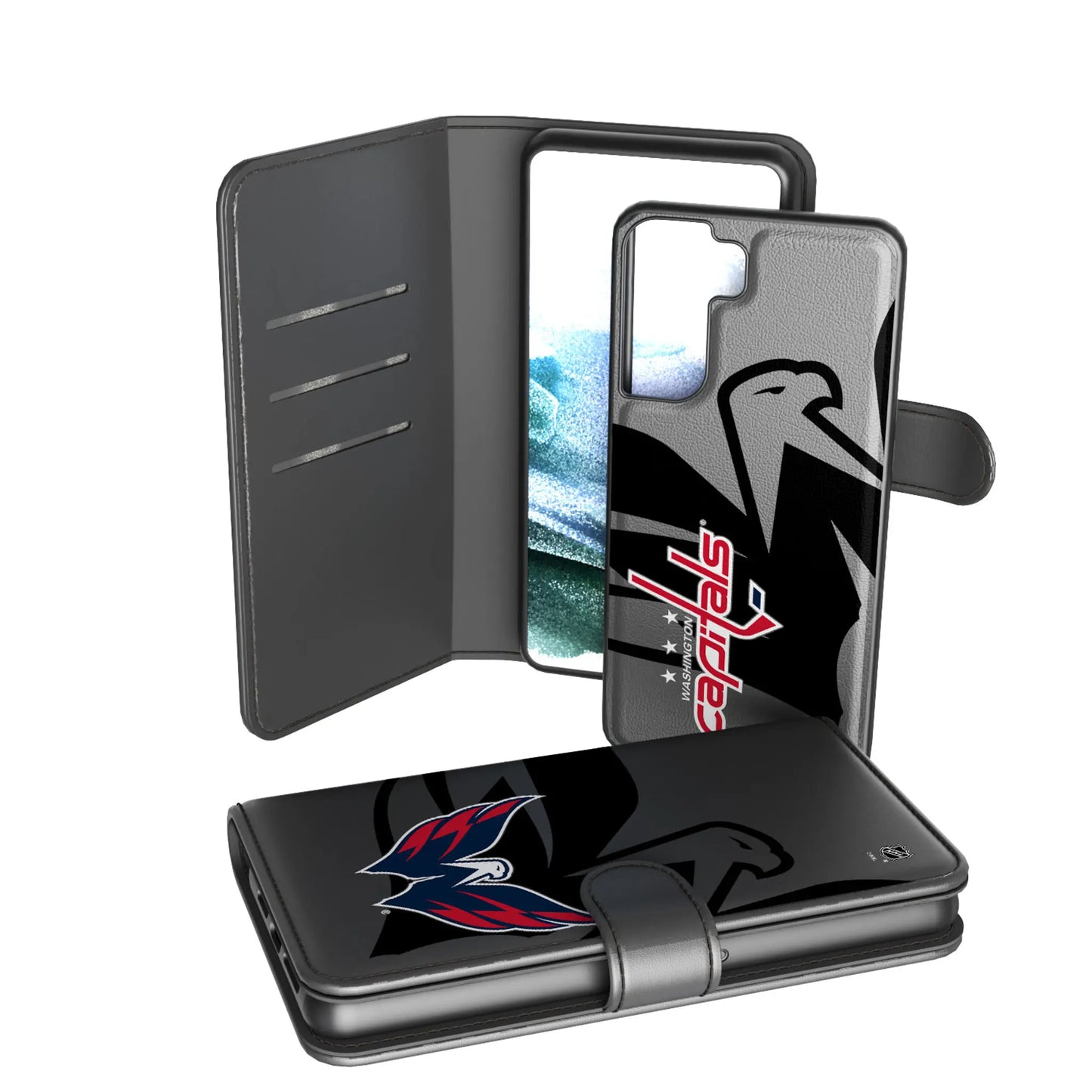 Washington Capitals Monocolor Tilt Wallet Phone Case for Apple iPhone