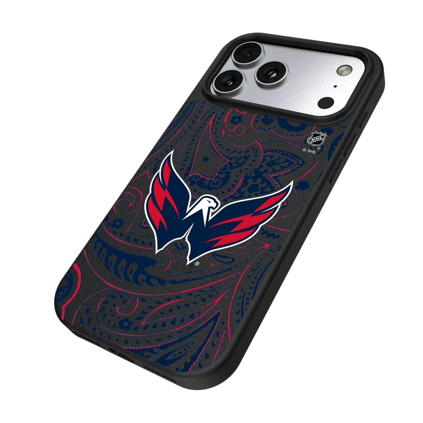 Washington Capitals Paisley MagSafe Compatible Phone Case for Apple iPhone