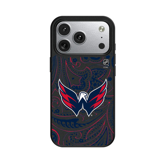 Washington Capitals Paisley MagSafe Compatible Phone Case for Apple iPhone