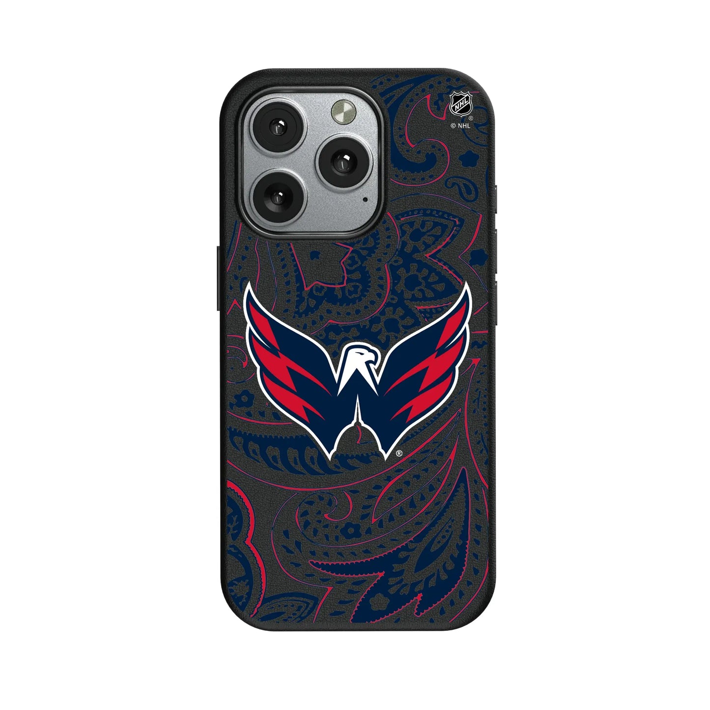 Washington Capitals Paisley MagSafe Compatible Phone Case for Apple iPhone