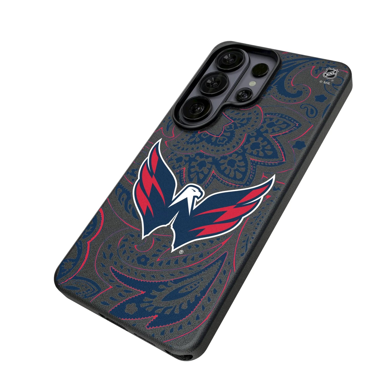 Washington Capitals Paisley MagSafe Compatible Phone Case for Samsung Galaxy