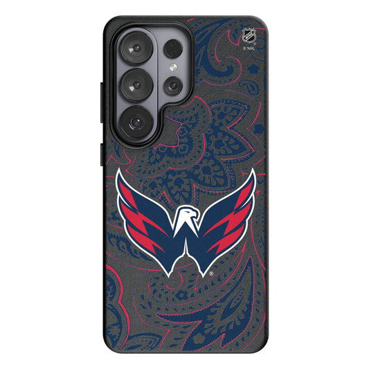 Washington Capitals Paisley MagSafe Compatible Phone Case for Samsung Galaxy