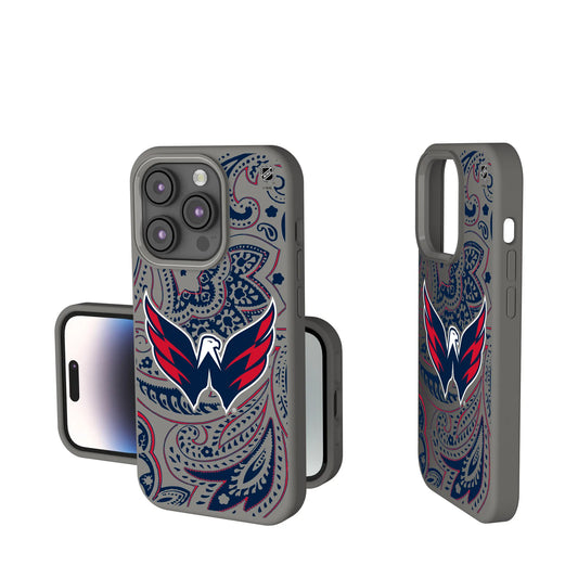 Washington Capitals Paisley Soft Touch Phone Case for Apple iPhone