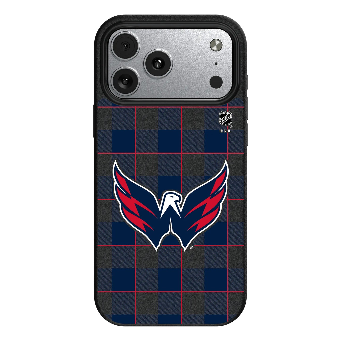 Washington Capitals Plaid MagSafe Compatible Phone Case for Apple iPhone