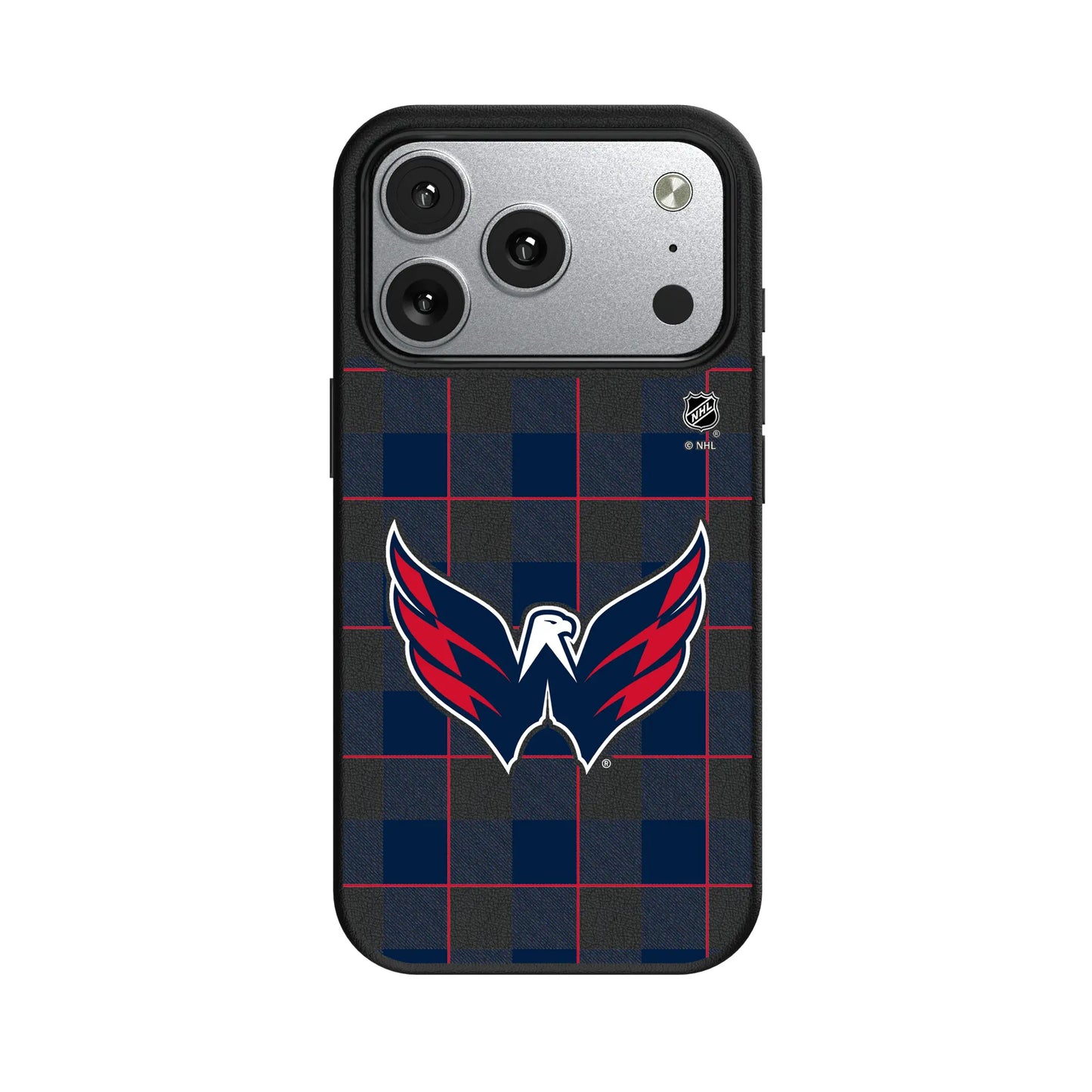 Washington Capitals Plaid MagSafe Compatible Phone Case for Apple iPhone