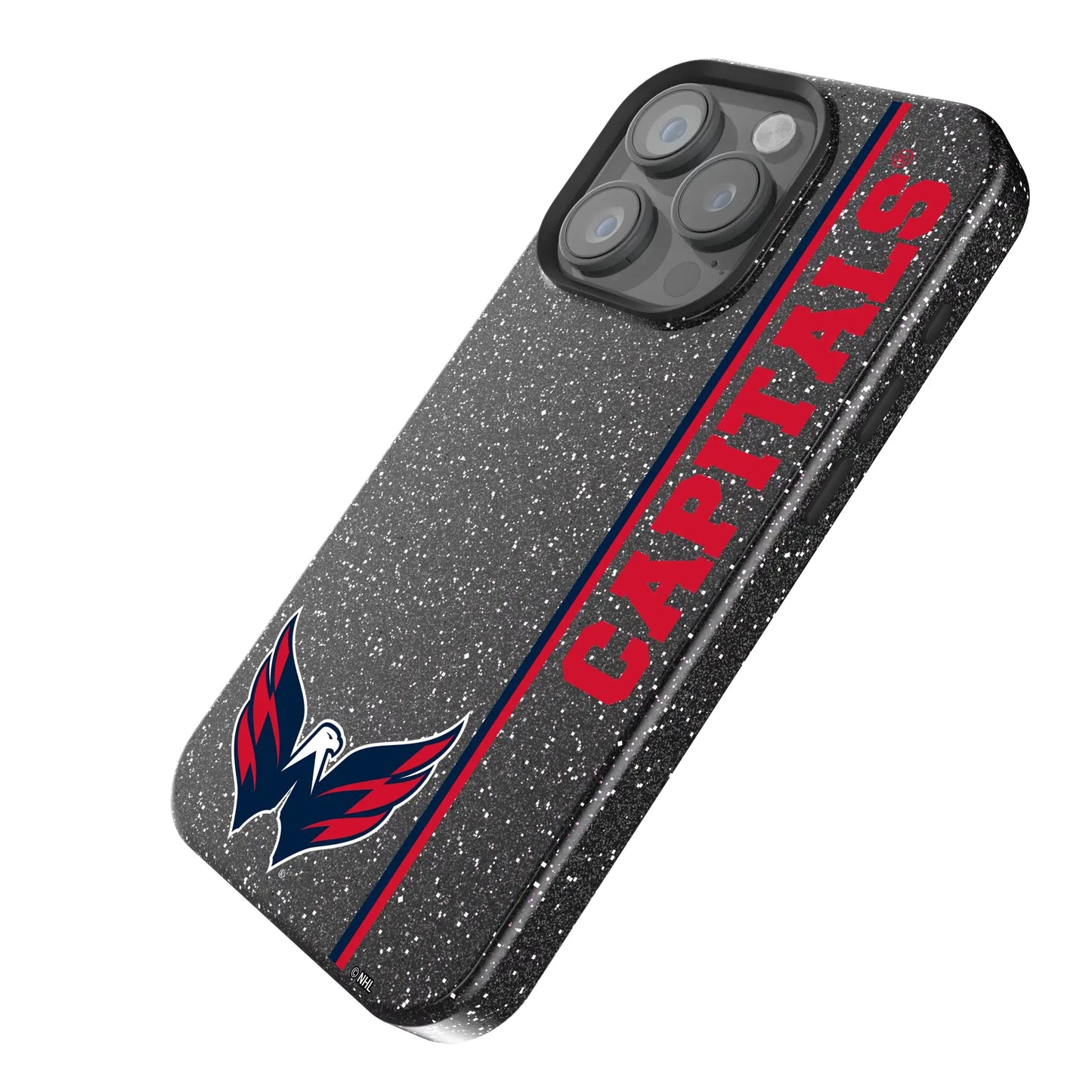 Washington Capitals Sidebar Black Bling Phone Case for Apple iPhone