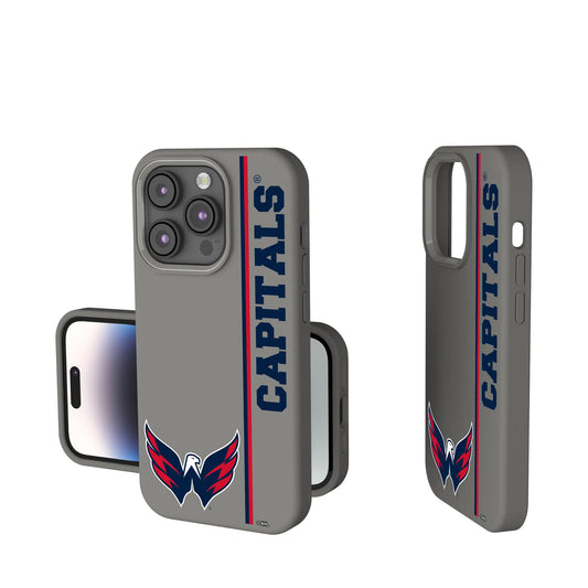 Washington Capitals Sidebar Soft Touch Phone Case for Apple iPhone