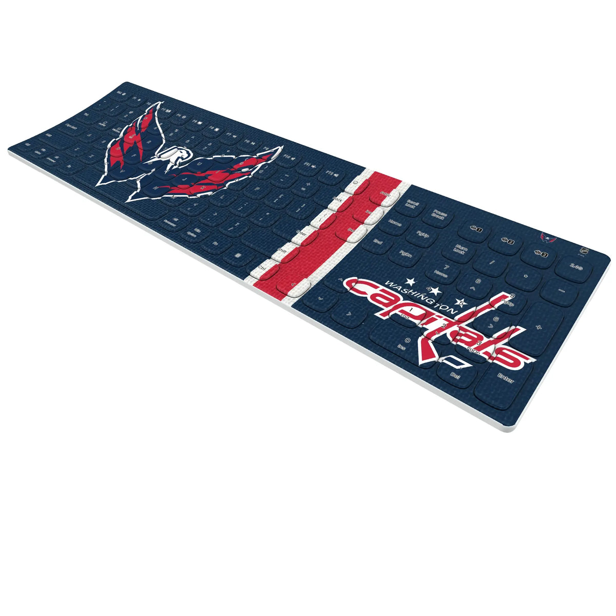 Washington Capitals Stripe Curved Wireless Keyboard