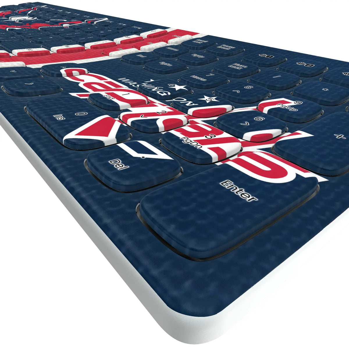Washington Capitals Stripe Curved Wireless Keyboard