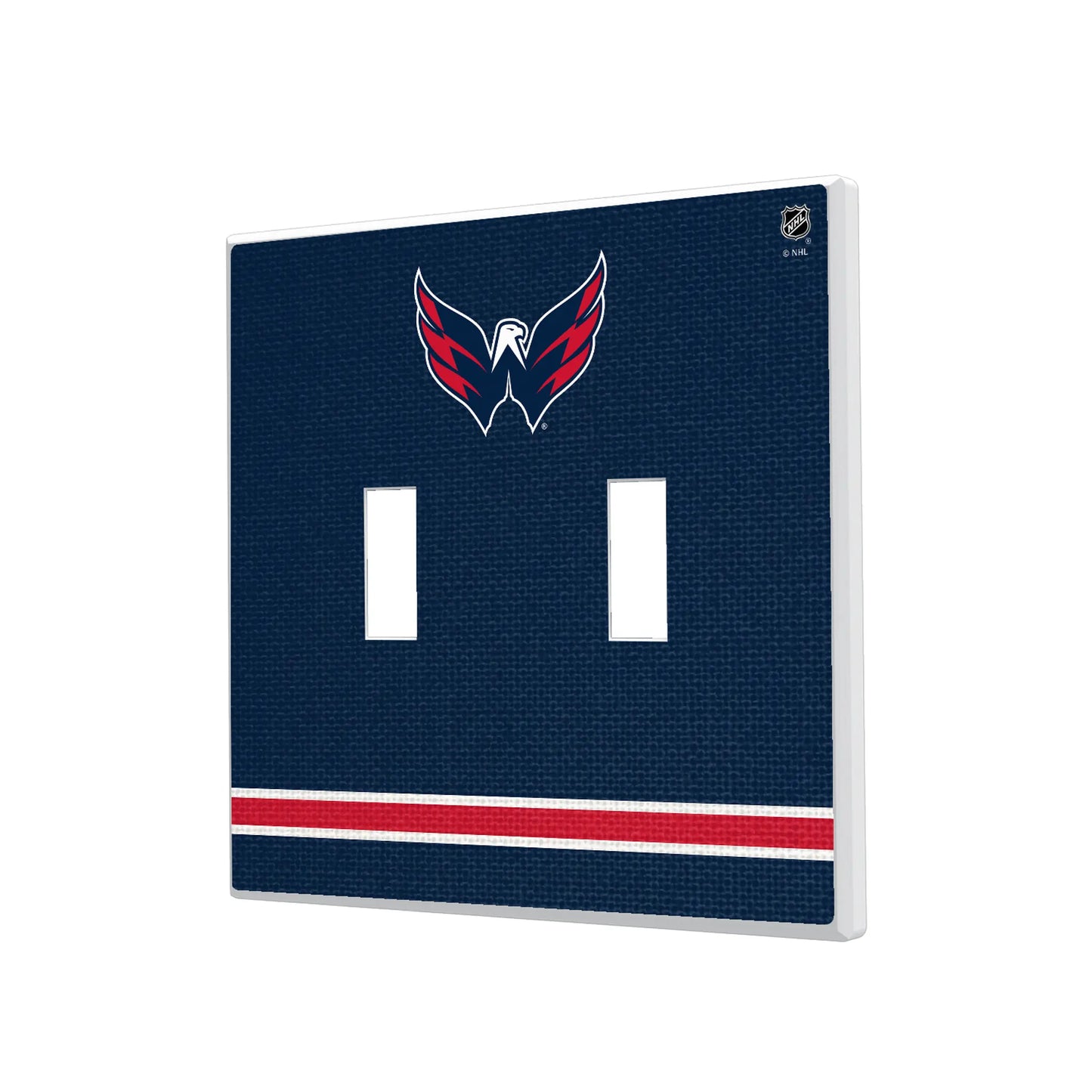 Washington Capitals Stripe Hidden-Screw Light Switch Plate