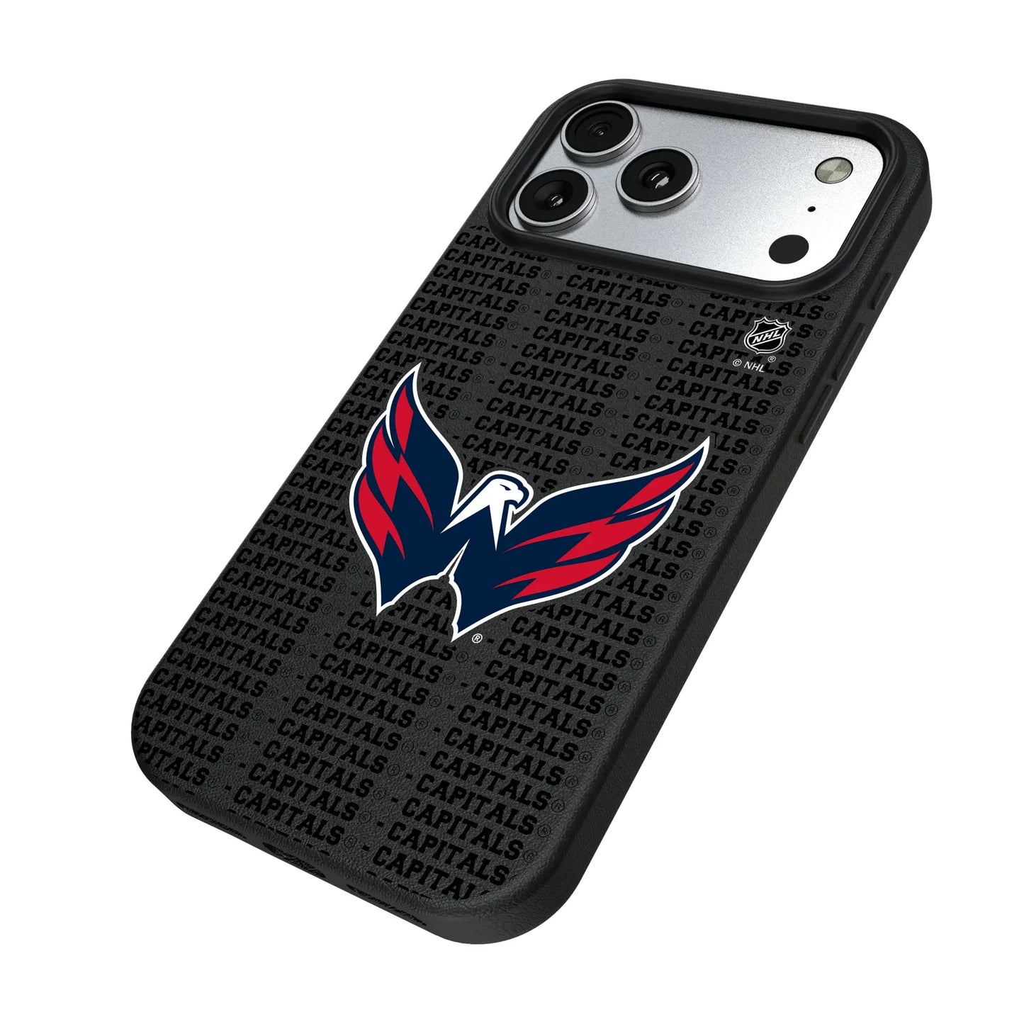 Washington Capitals Text Backdrop MagSafe Compatible Phone Case for Apple iPhone