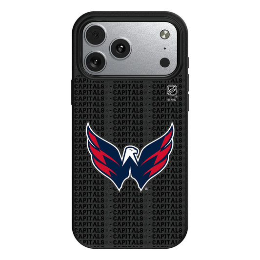 Washington Capitals Text Backdrop MagSafe Compatible Phone Case for Apple iPhone