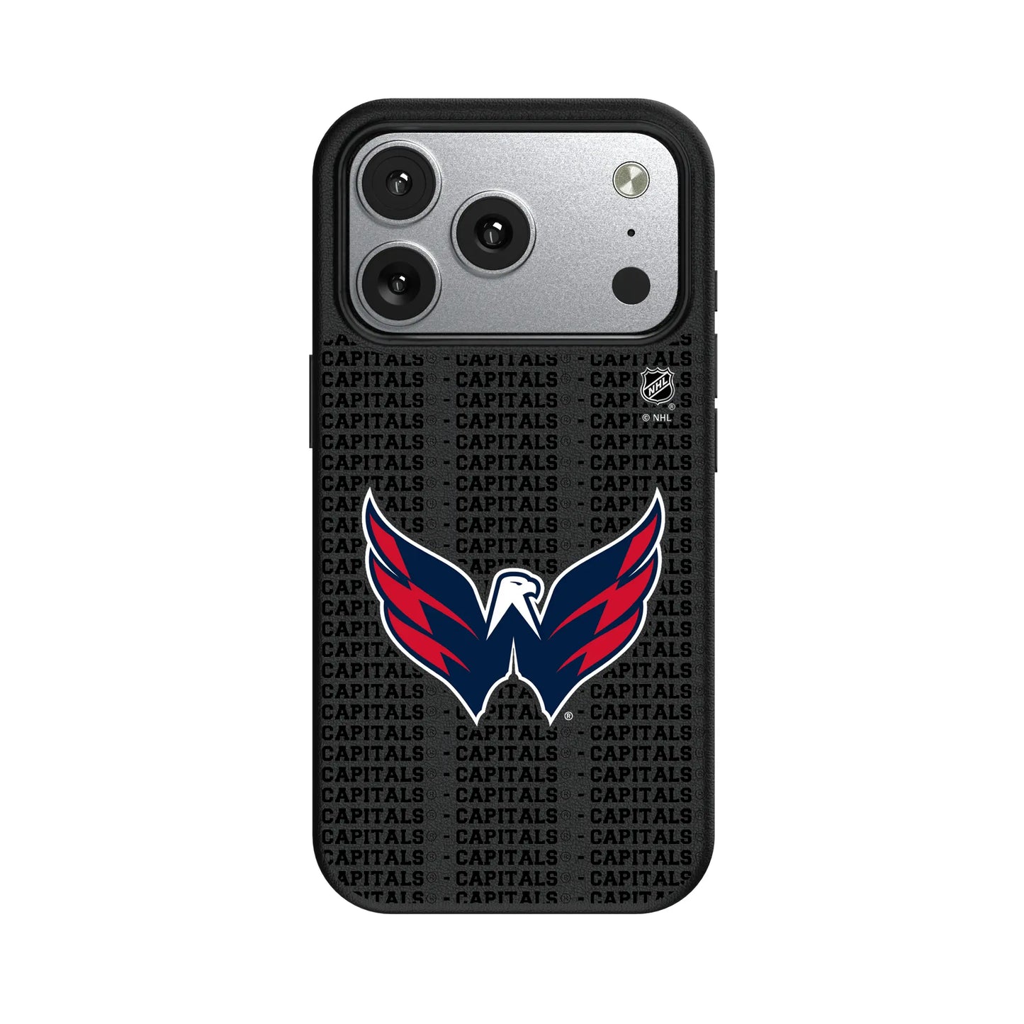 Washington Capitals Text Backdrop MagSafe Compatible Phone Case for Apple iPhone