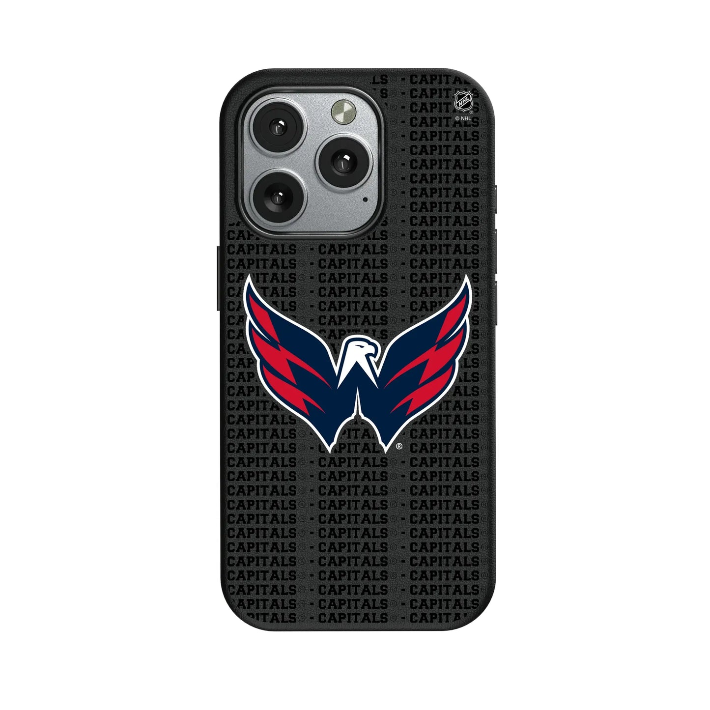 Washington Capitals Text Backdrop MagSafe Compatible Phone Case for Apple iPhone