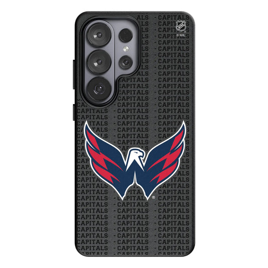 Washington Capitals Text Backdrop MagSafe Compatible Phone Case for Samsung Galaxy