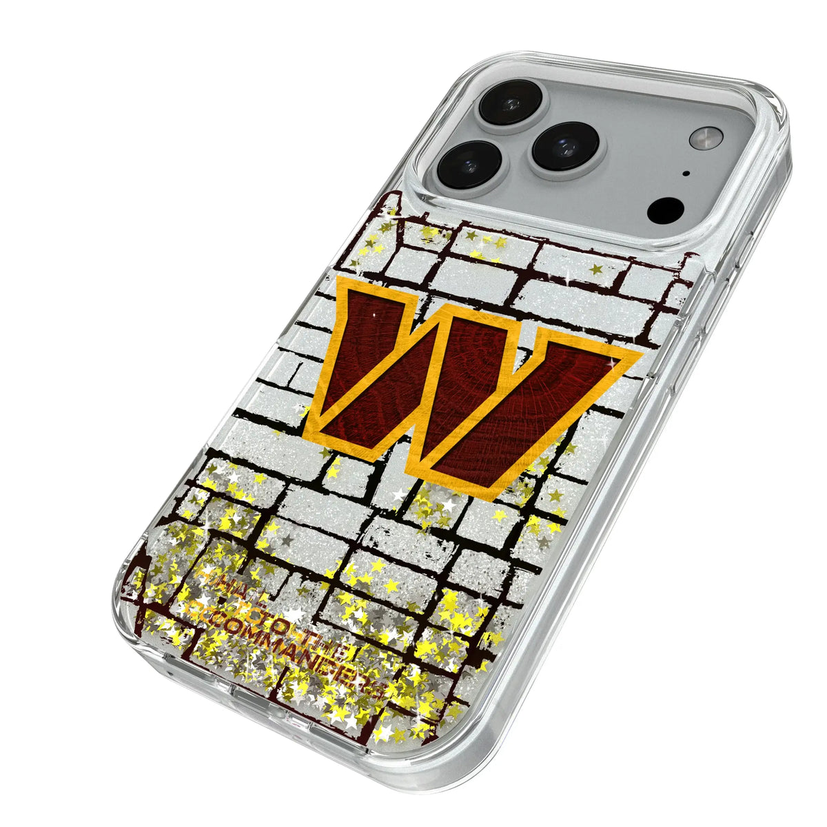 Washington Commanders Brick Glitter Phone Case for Apple iPhone