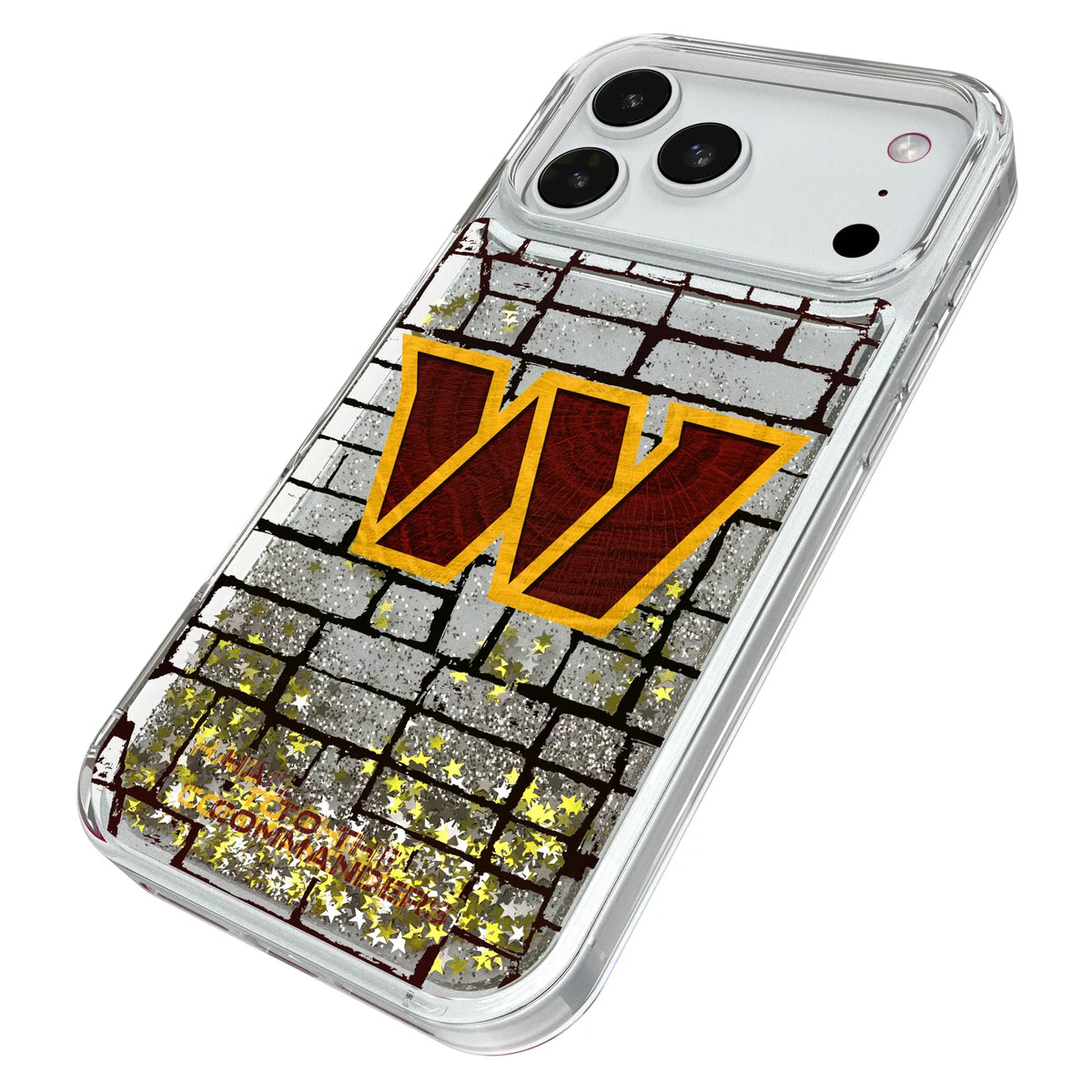 Washington Commanders Brick Glitter Phone Case for Apple iPhone
