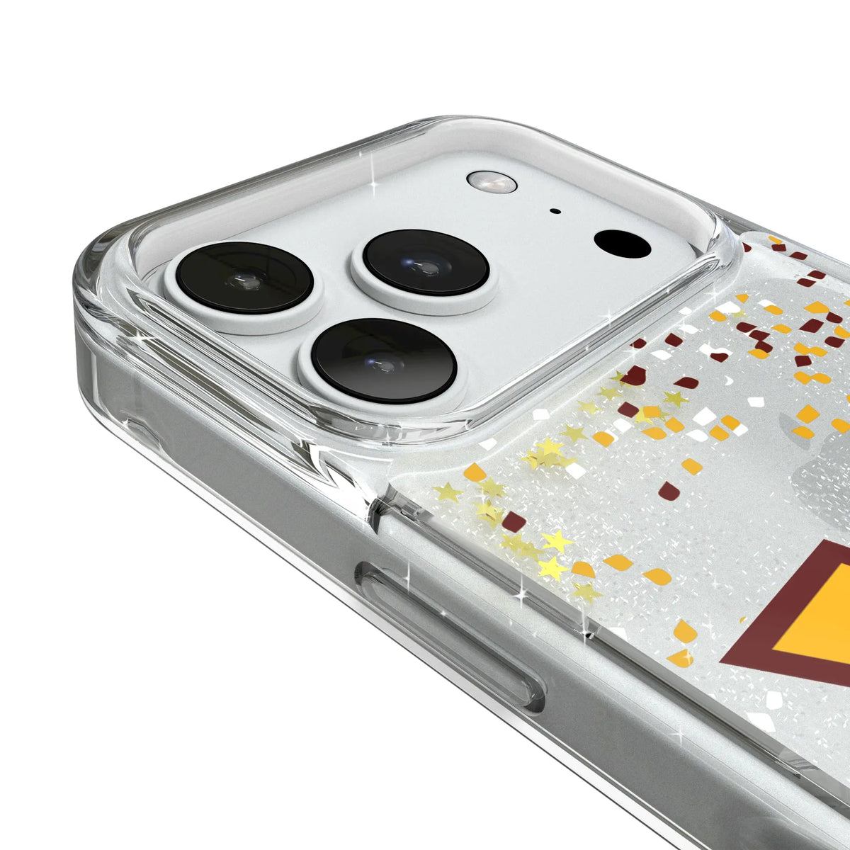 Washington Commanders Confetti Glitter Phone Case for Apple iPhone