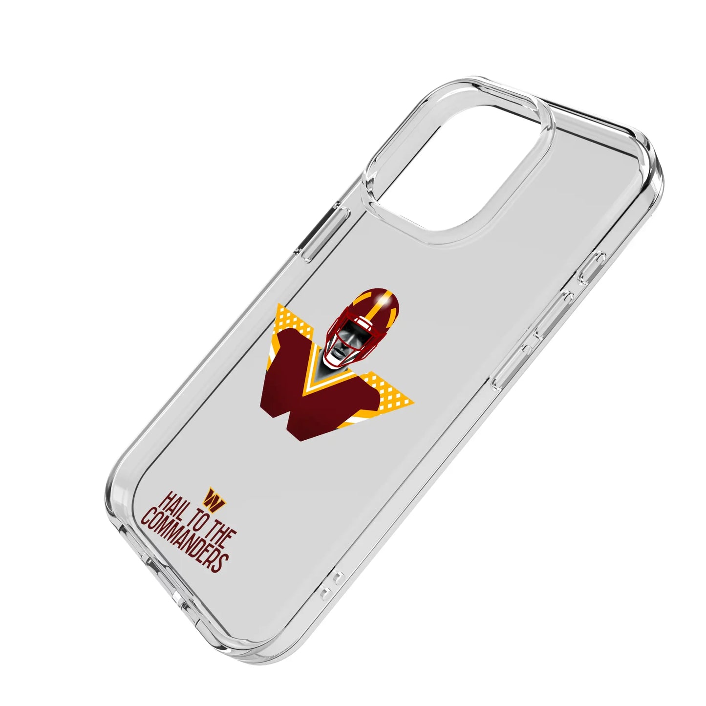 Washington Commanders Deco Clear Phone Case for Apple iPhone