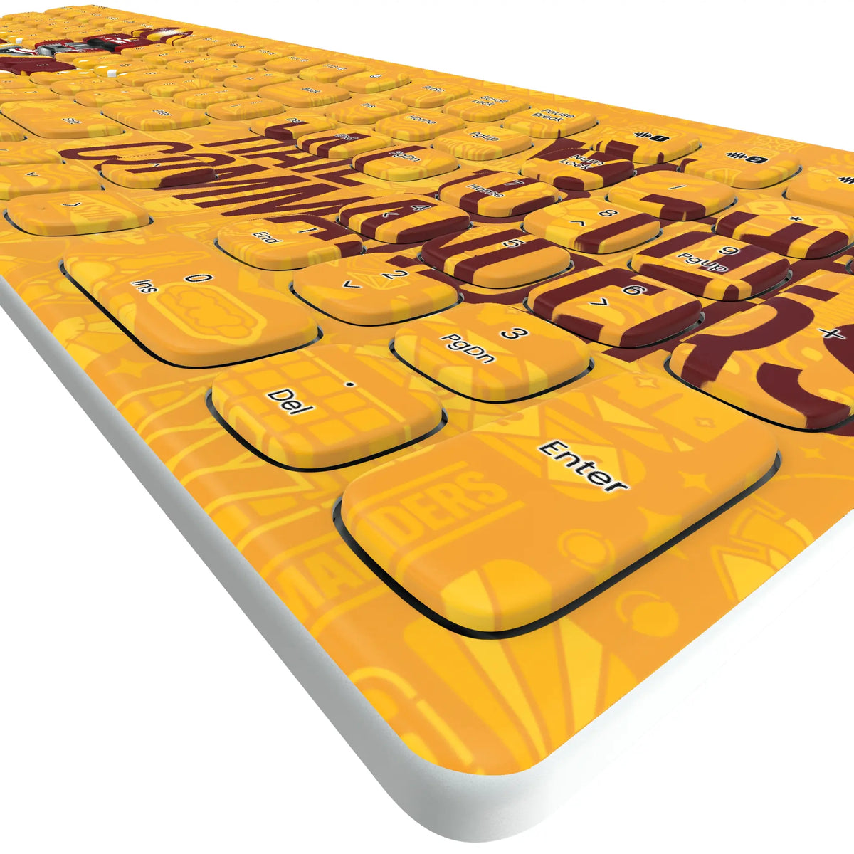 Washington Commanders Deco Curved Wireless Keyboard