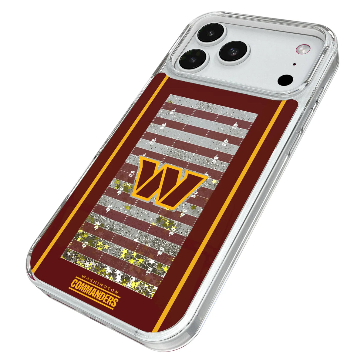 Washington Commanders Field Glitter Phone Case for Apple iPhone