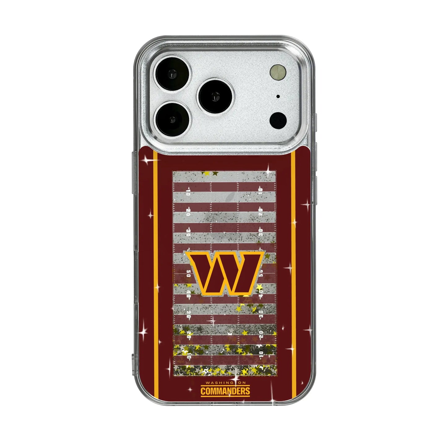 Washington Commanders Field Glitter Phone Case for Apple iPhone
