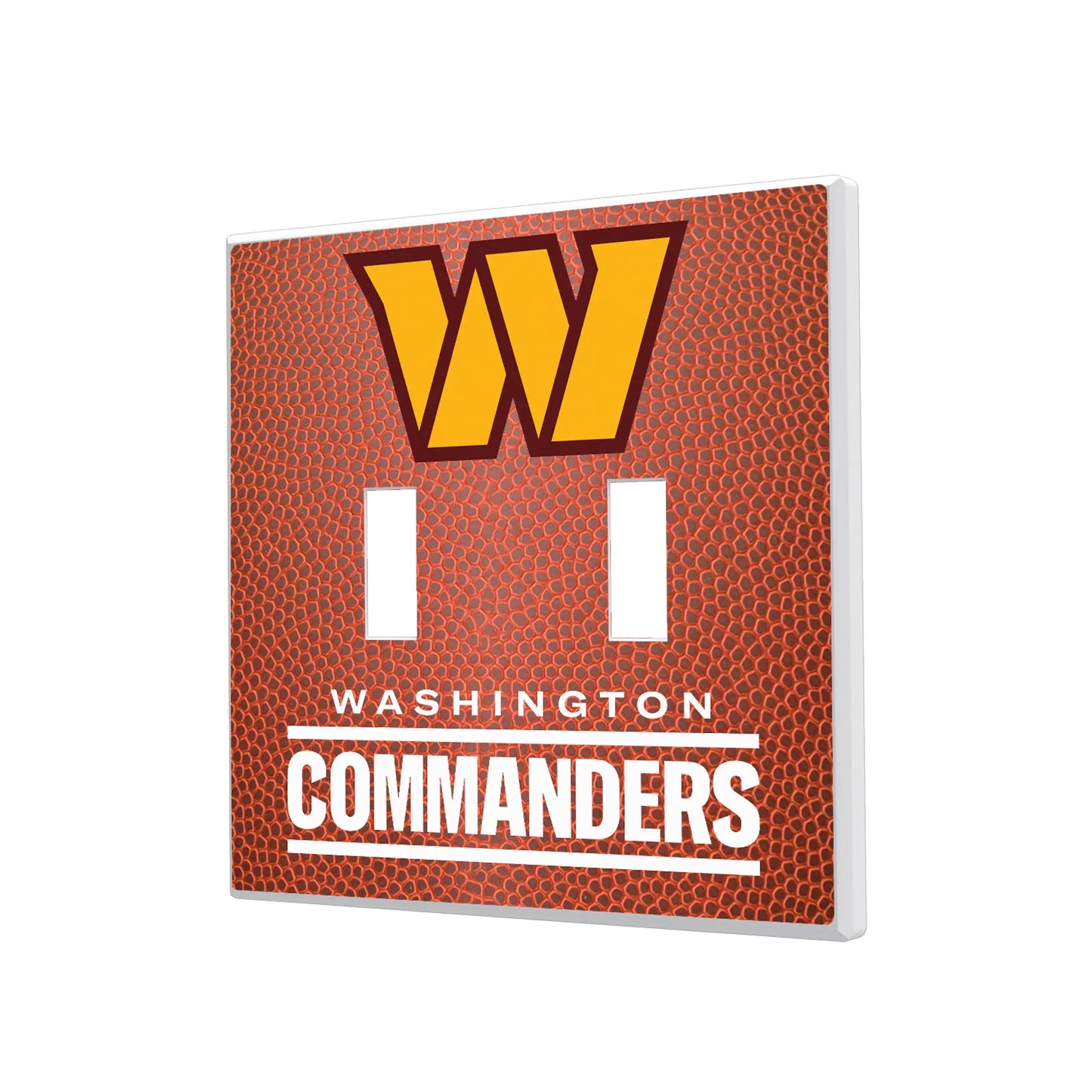Washington Commanders Football Hidden-Screw Light Switch Plate