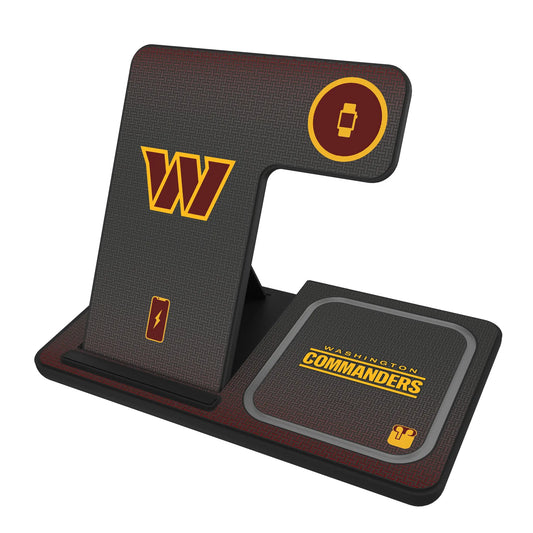 Washington Commanders Linen 3 in 1 Charging Station