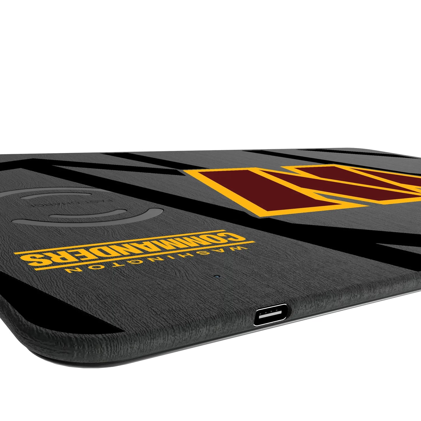 Washington Commanders Monocolor Tilt 15-Watt Wireless Charger and Mouse Pad