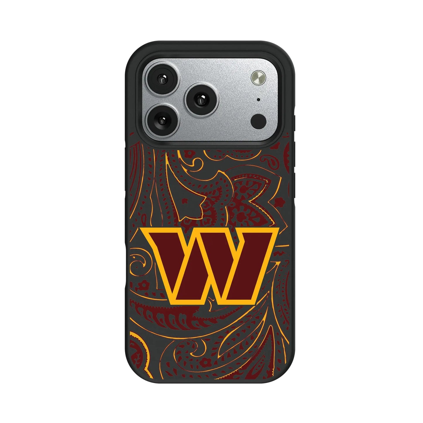 Washington Commanders Paisley Bump Phone Case for Apple iPhone