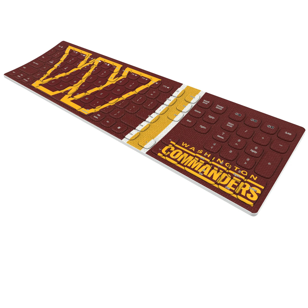 Washington Commanders Stripe Curved Wireless Keyboard