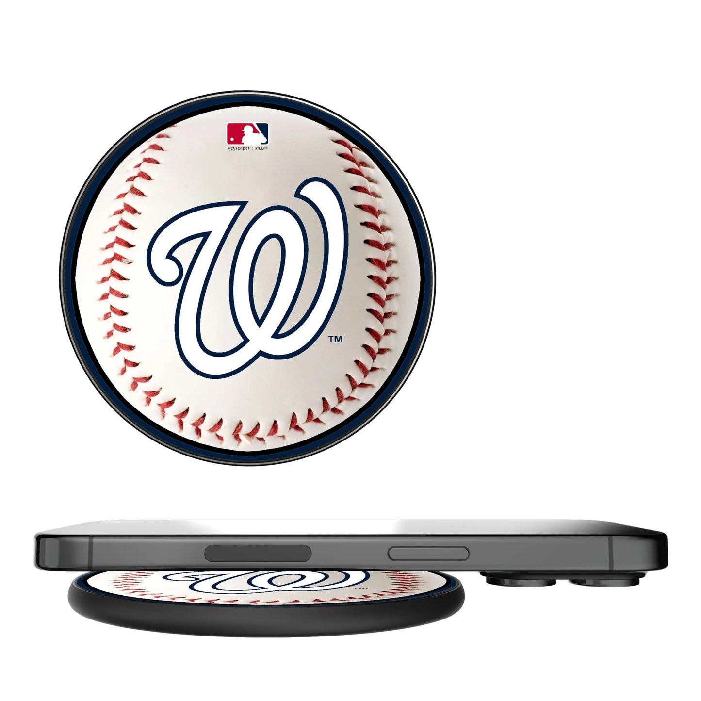 Washington Nationals Baseball 15-Watt Wireless Charger