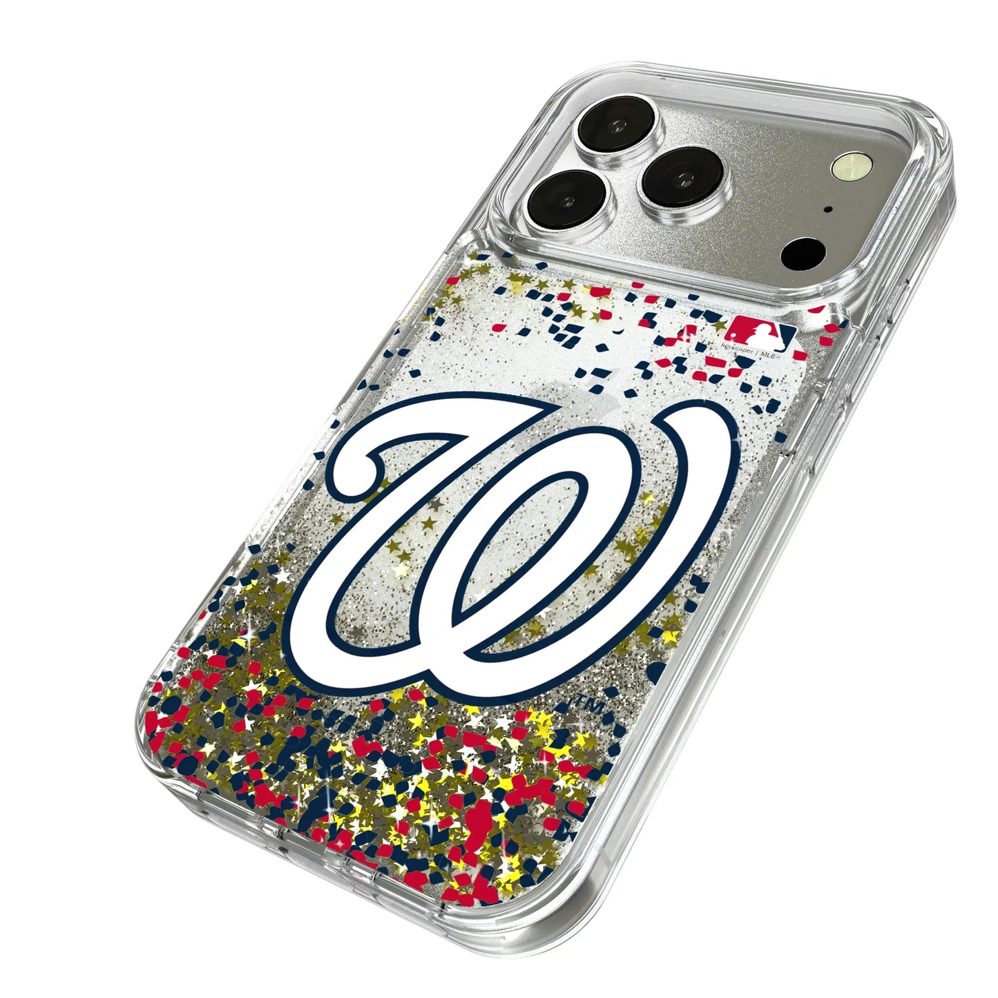 Washington Nationals Confetti Glitter Phone Case for Apple iPhone